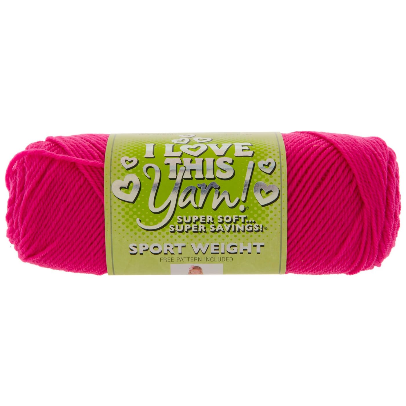 Amazon.com: Hobby Lobby Sport Weight I Love This Yarn, 600 Hot